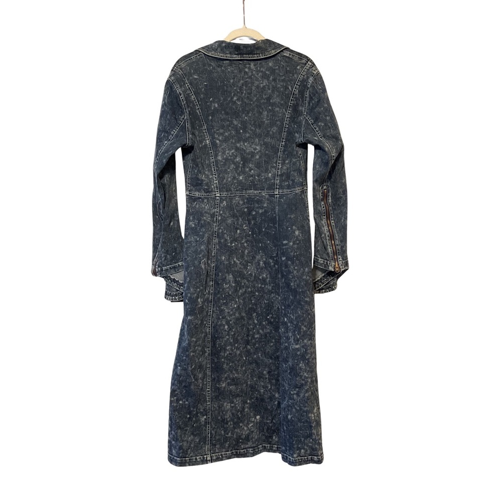 Norma Kamali Gang Coat ~ Blue Acid Wash, NWT - Picture 4 of 16